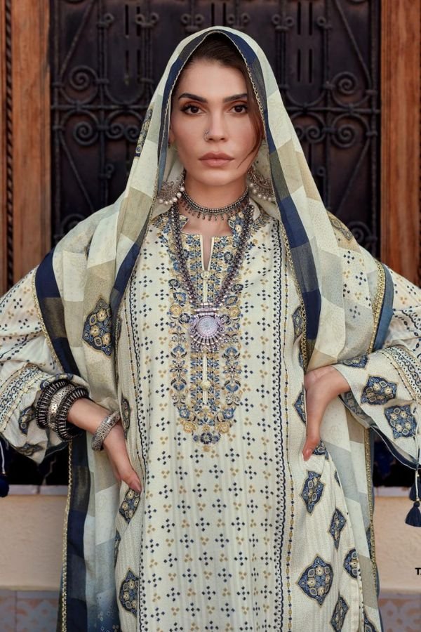 Varsha Fashion The Ajrakh Chapter Muslin Ladies Suit TAC-02