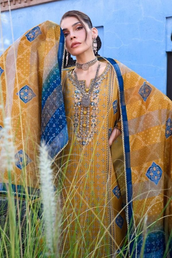 Varsha Fashion The Ajrakh Chapter Muslin Ladies Suit TAC-04