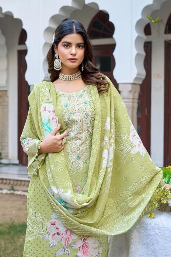 Zulfat Designer Studio Farah 2 Pure Cotton Suit 704-003