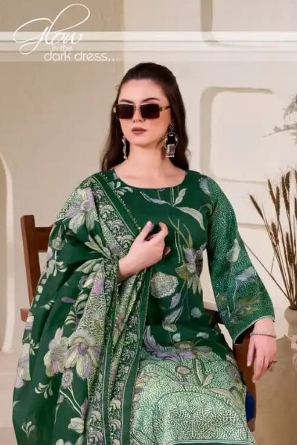 Zulfat Designer Studio Nasreen Jam Cotton Satin Suit 678-004