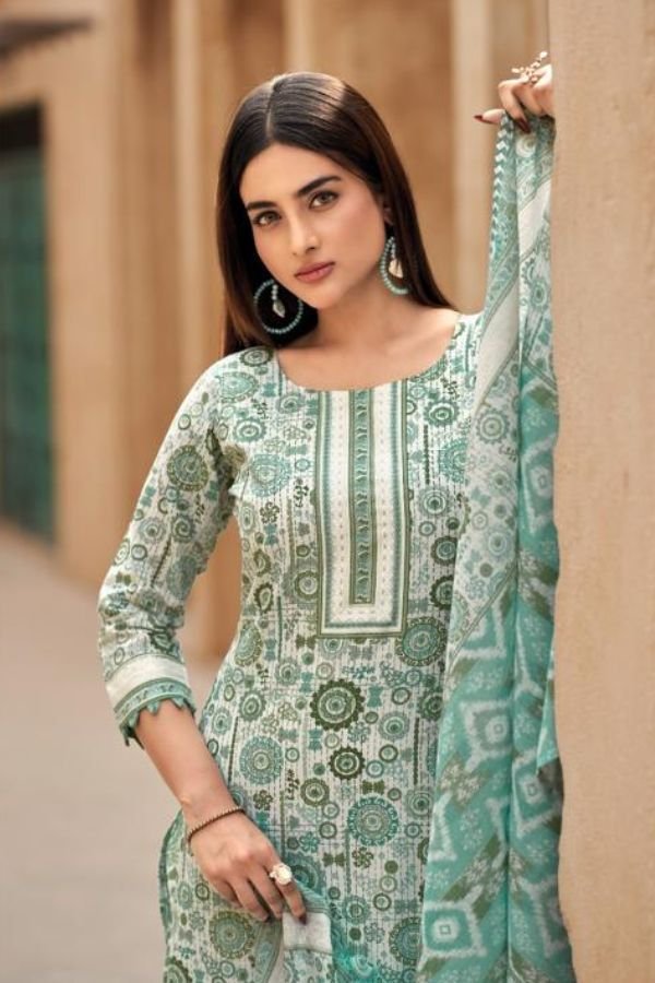 Zulfat Designer Studio Taniara Pure Cotton Suit 718-004