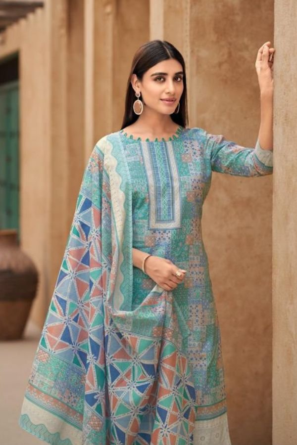 Zulfat Designer Studio Taniara Pure Cotton Suit 718-007