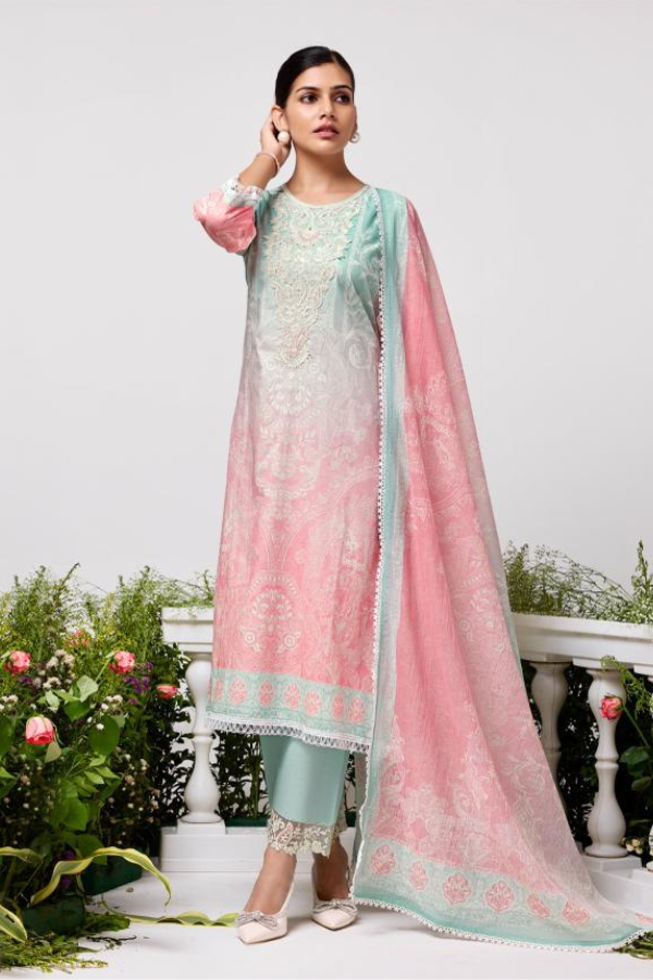 Avon Trendz Satori Superior Lawn Cotton Ladies Suit 102