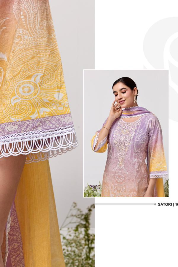 Avon Trendz Satori Superior Lawn Cotton Ladies Suit 103
