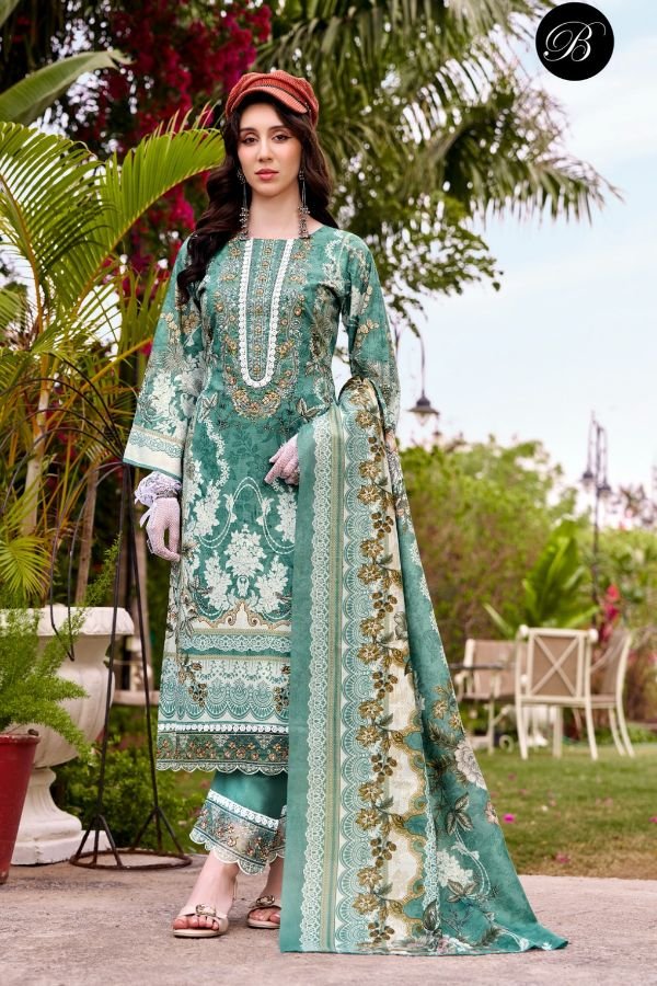 Belliza Designer Studio Gulistaan Pure Cotton Suit 949-008