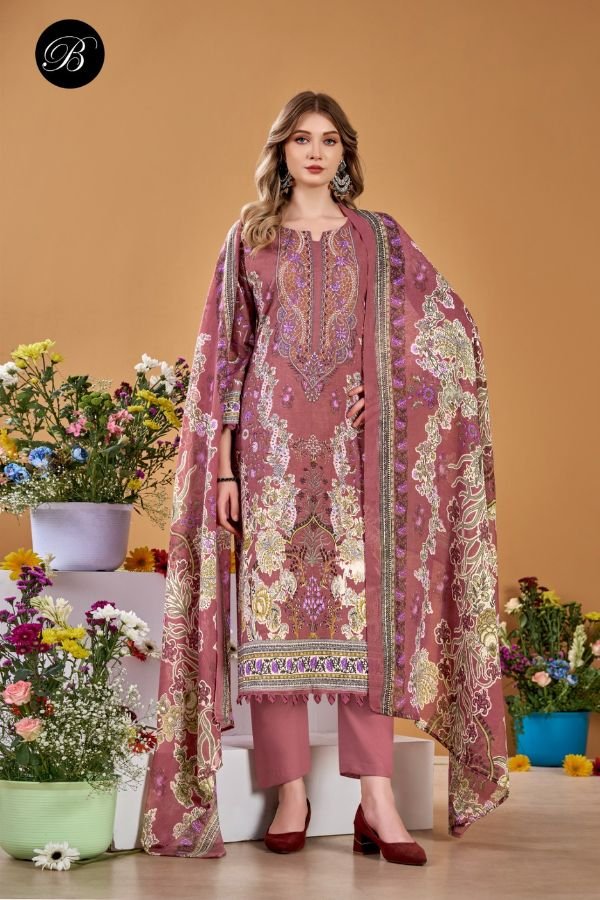 Belliza Designer Studio Naira Vol-145 Pure Cotton Suit 985-002
