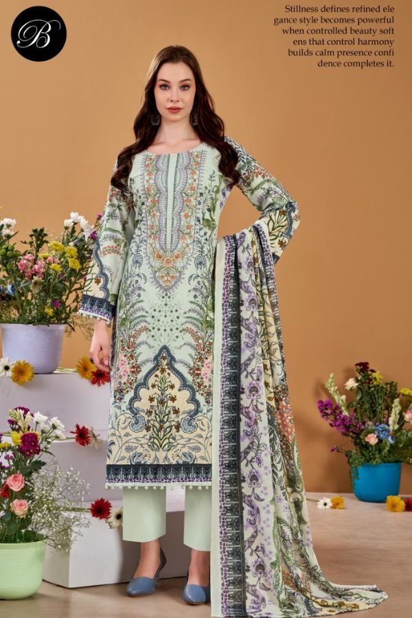 Belliza Designer Studio Naira Vol-145 Pure Cotton Suit 985-003