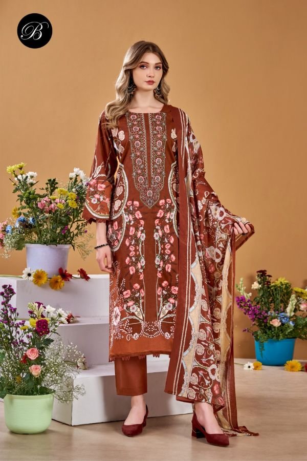 Belliza Designer Studio Naira Vol-145 Pure Cotton Suit 985-004