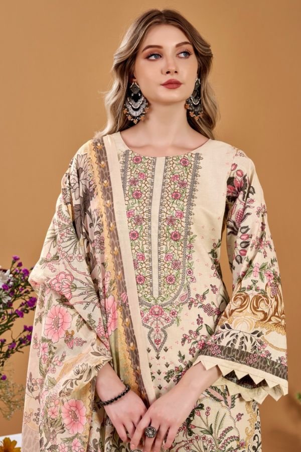 Belliza Designer Studio Naira Vol-145 Pure Cotton Suit 985-001