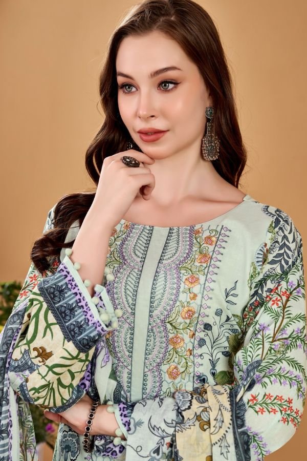 Belliza Designer Studio Naira Vol-145 Pure Cotton Suit 985-003
