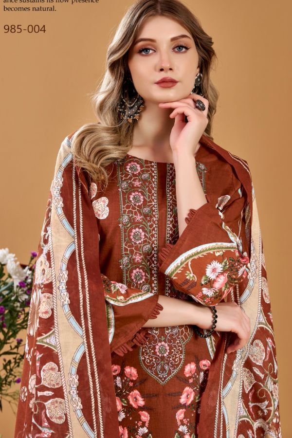 Belliza Designer Studio Naira Vol-145 Pure Cotton Suit 985-004