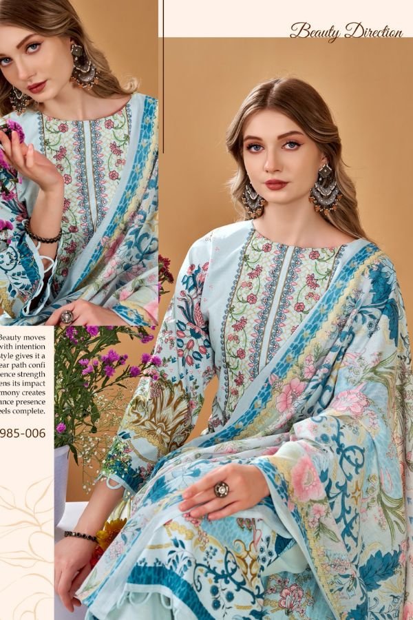 Belliza Designer Studio Naira Vol-145 Pure Cotton Suit 985-006