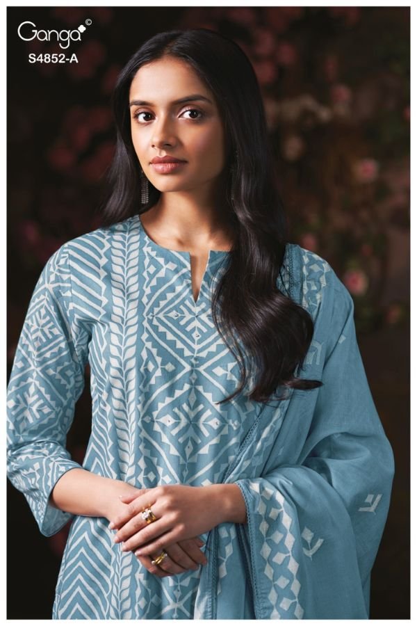 Ganga Fashion Avensa S4852 Premium Cotton Suit S4852-A