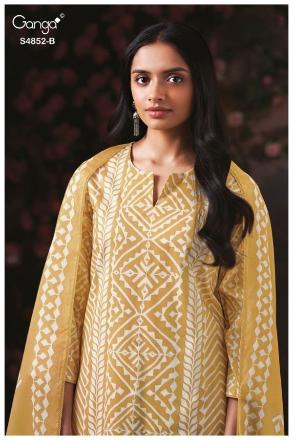 Ganga Fashion Avensa S4852 Premium Cotton Suit S4852-B