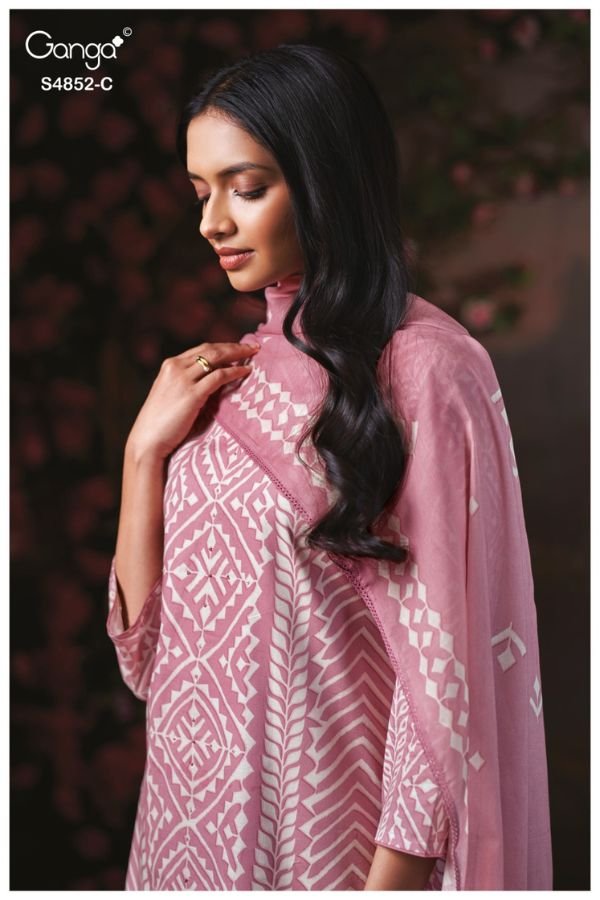 Ganga Fashion Avensa S4852 Premium Cotton Suit S4852-C