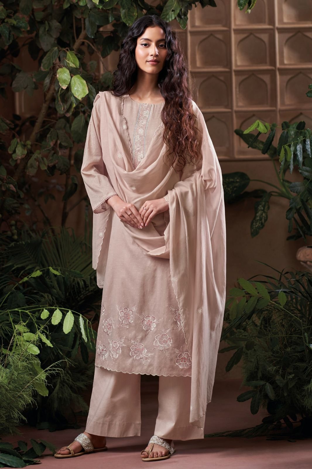 Ganga Fashion Bireva S4676 Premium Pure Mul Suit S4676-A