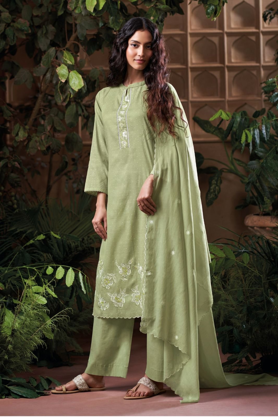 Ganga Fashion Bireva S4676 Premium Pure Mul Suit S4676-B
