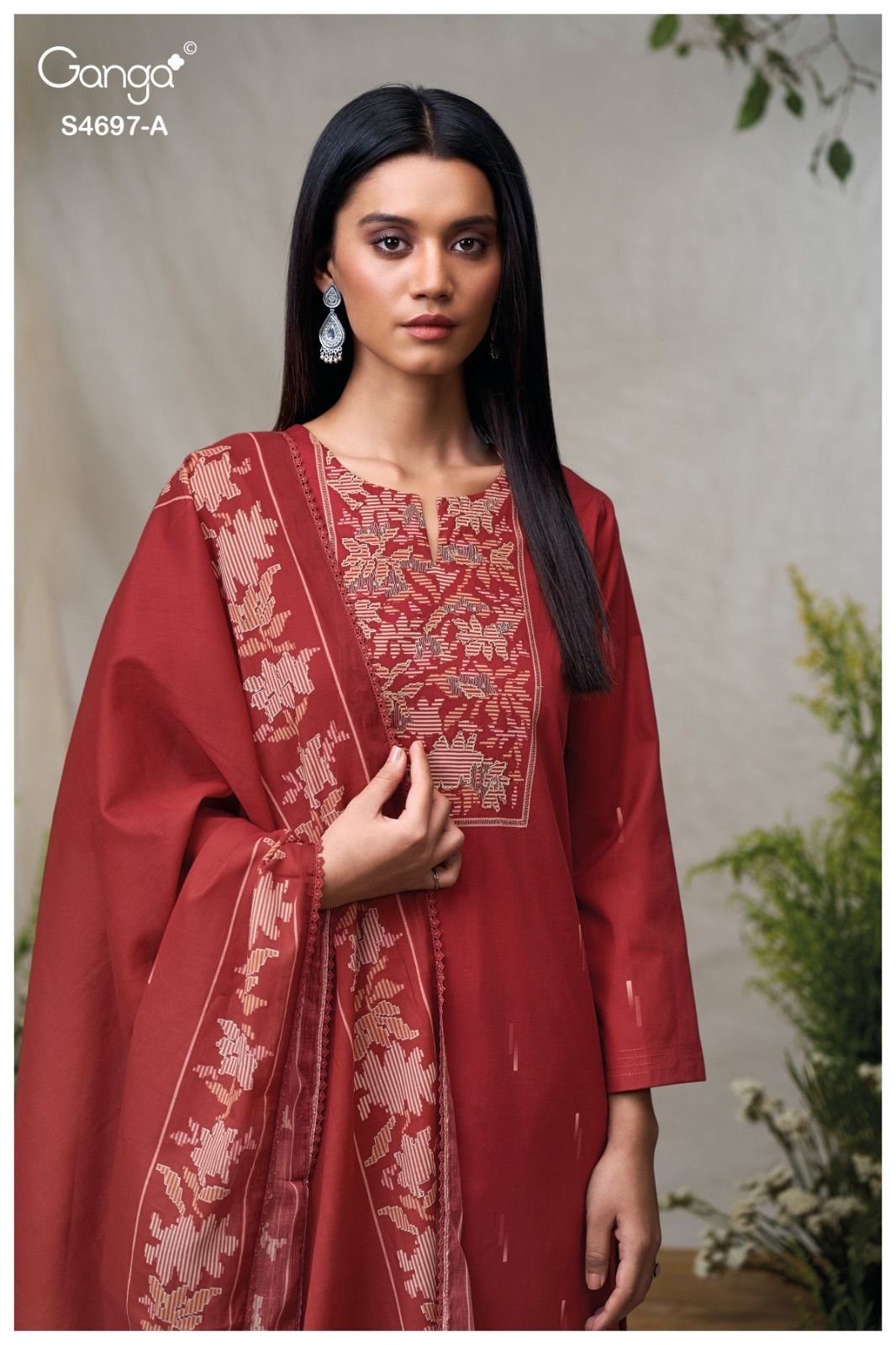 Ganga Fashion Bivanshi S4697 Premium Cotton Suit S4697-A