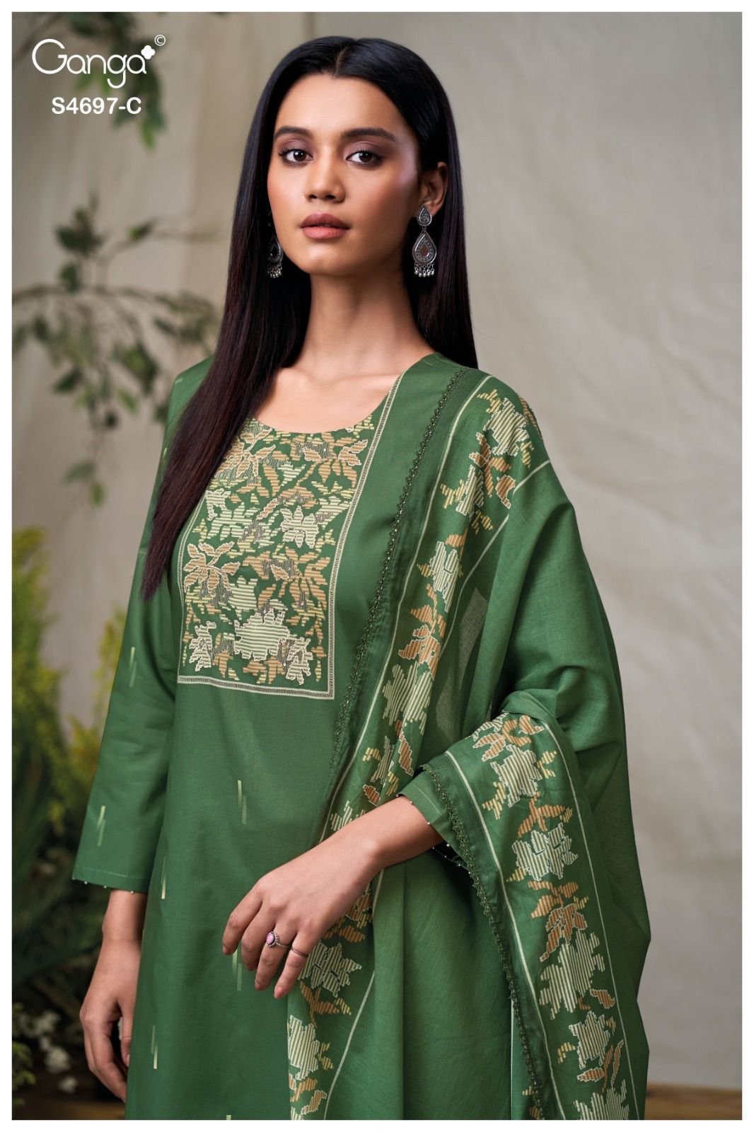 Ganga Fashion Bivanshi S4697 Premium Cotton Suit S4697-C
