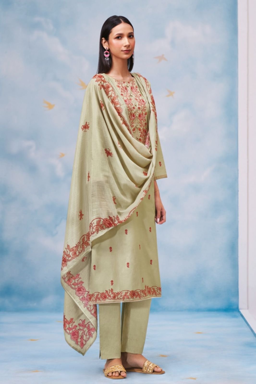 Ganga Fashion Chenoa S4854 Premium Cotton Suit S4854-A