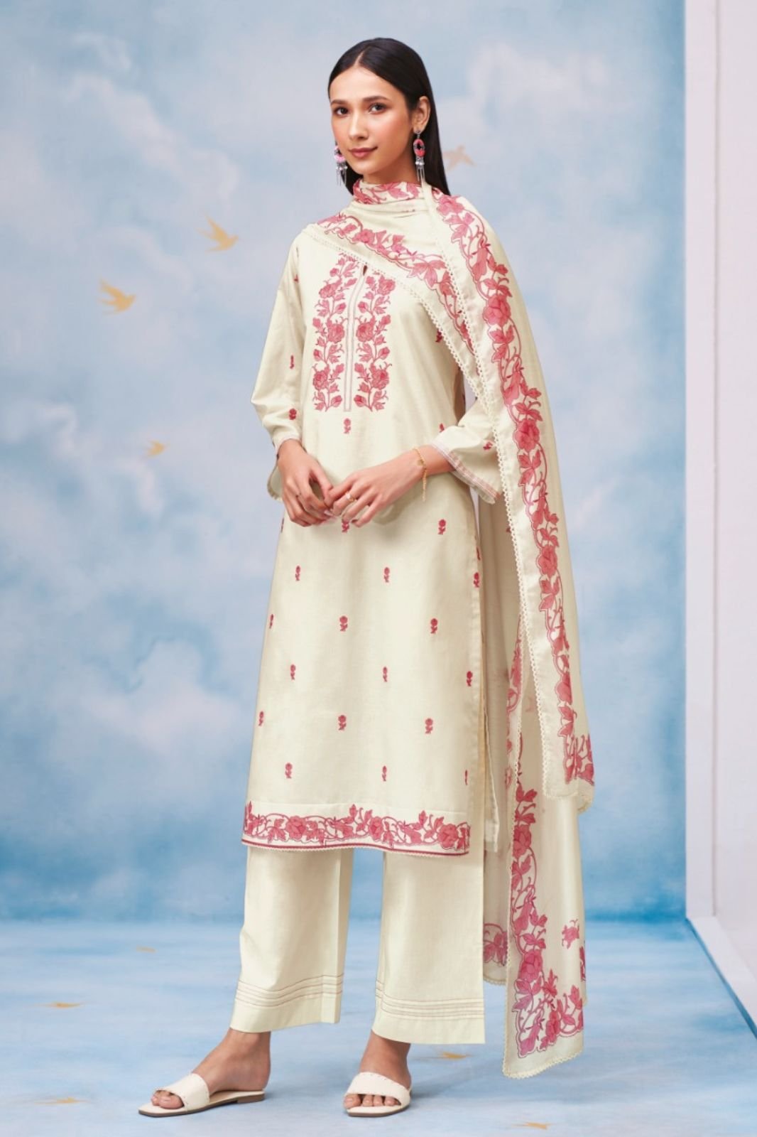 Ganga Fashion Chenoa S4854 Premium Cotton Suit S4854-B