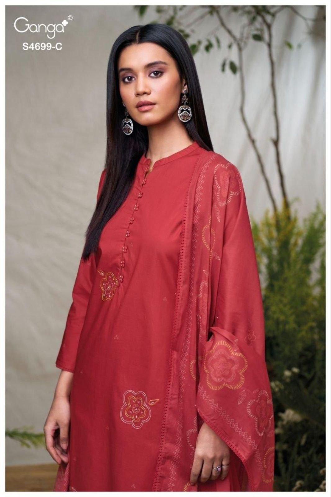 Ganga Fashion Darpika S4699 Premium Cotton Suit S4699-C