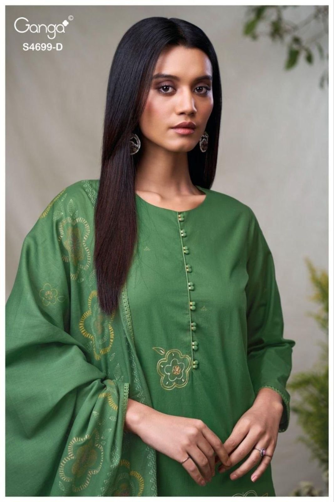 Ganga Fashion Darpika S4699 Premium Cotton Suit S4699-D