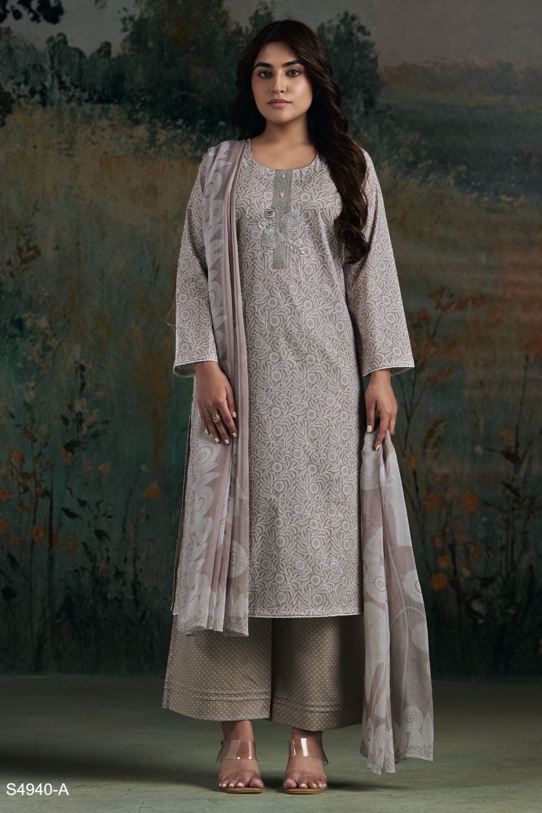 Ganga Fashion Darvikaa S4940 Premium Cotton Suit S4940-A