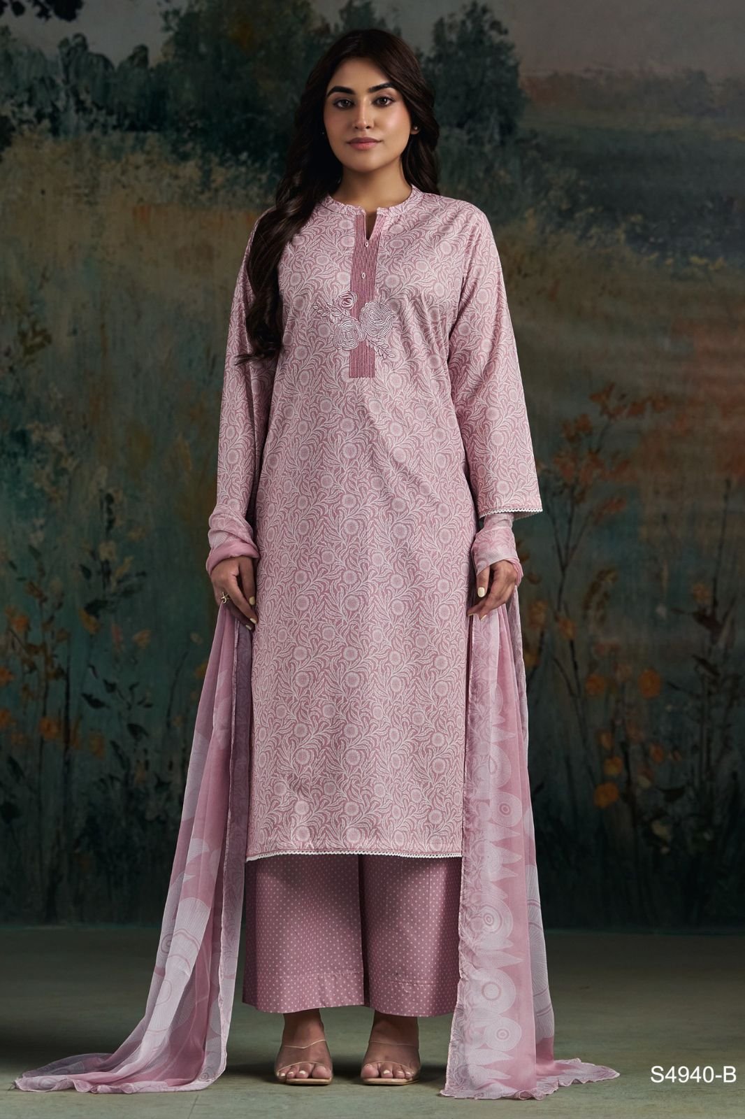 Ganga Fashion Darvikaa S4940 Premium Cotton Suit S4940-B