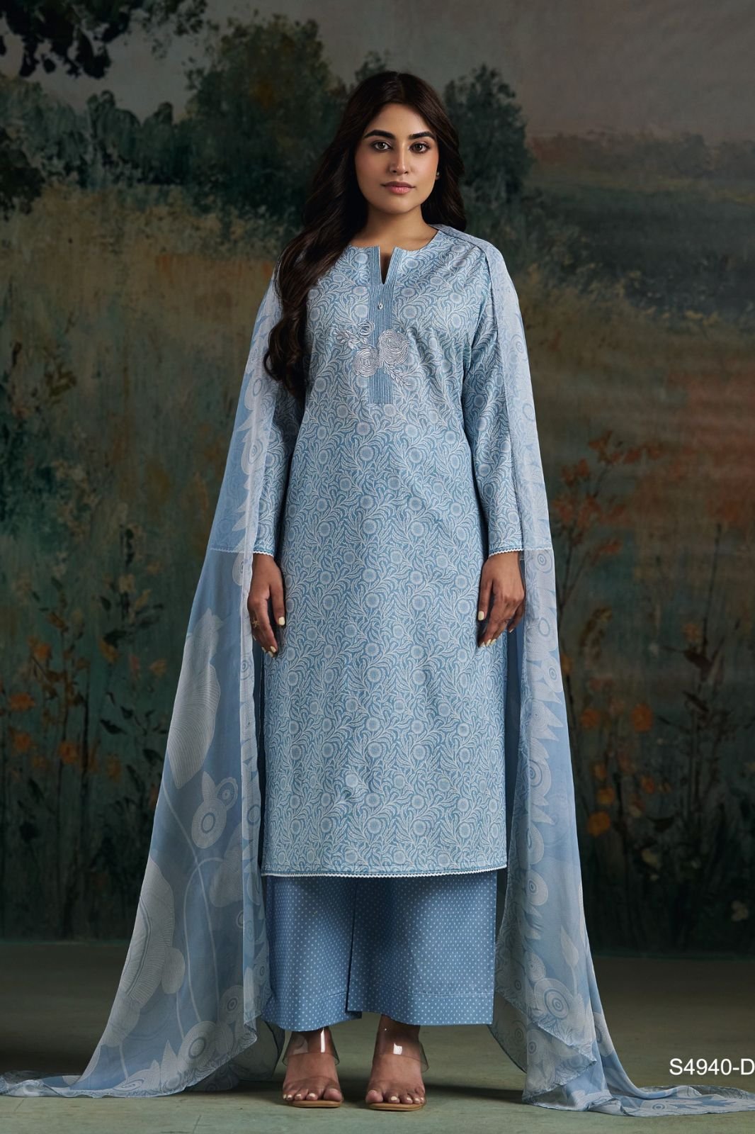 Ganga Fashion Darvikaa S4940 Premium Cotton Suit S4940-D