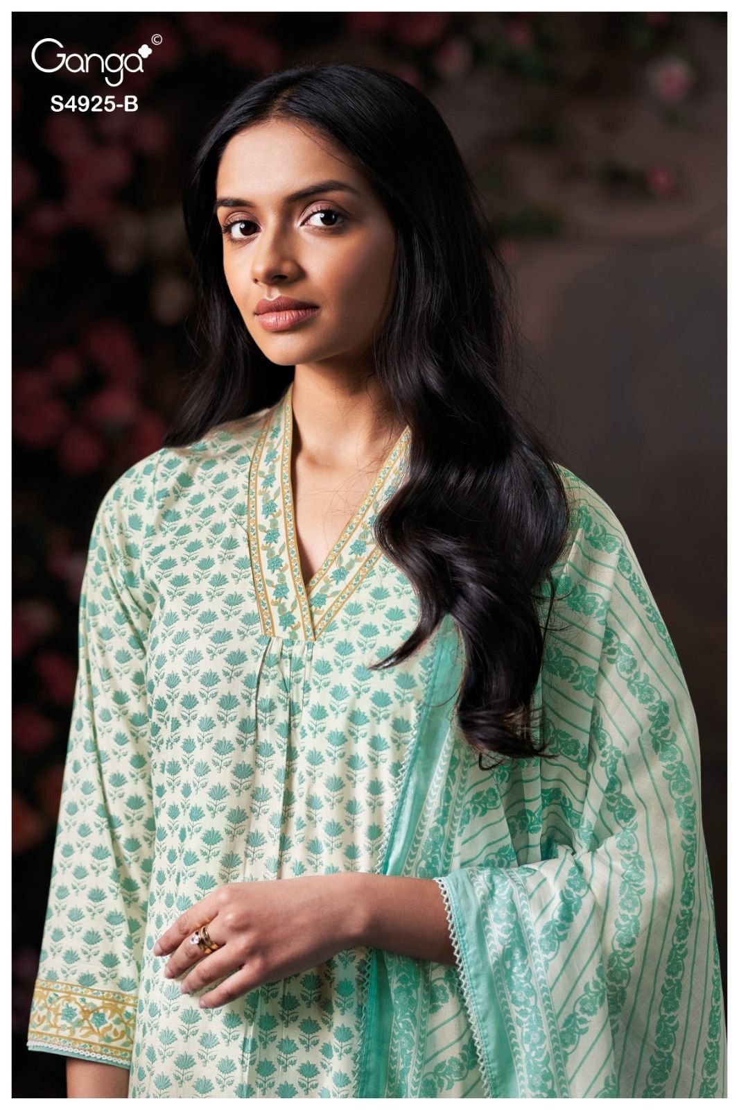 Ganga Fashion Dhrisha S4925 Premium Cotton Suit S4925-B