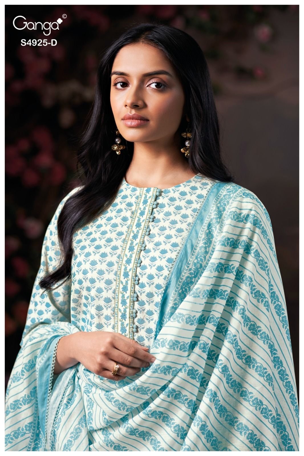 Ganga Fashion Dhrisha S4925 Premium Cotton Suit S4925-D