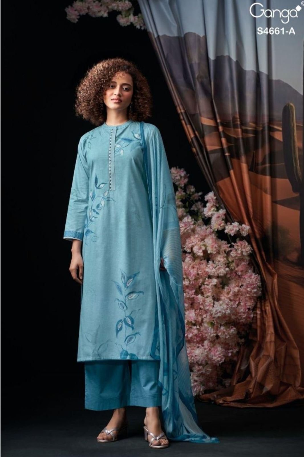 Ganga Fashion Ditiya S4661 Premium Cotton Suits S4661-A
