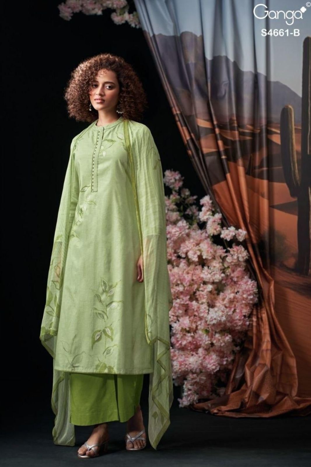 Ganga Fashion Ditiya S4661 Premium Cotton Suits S4661-B