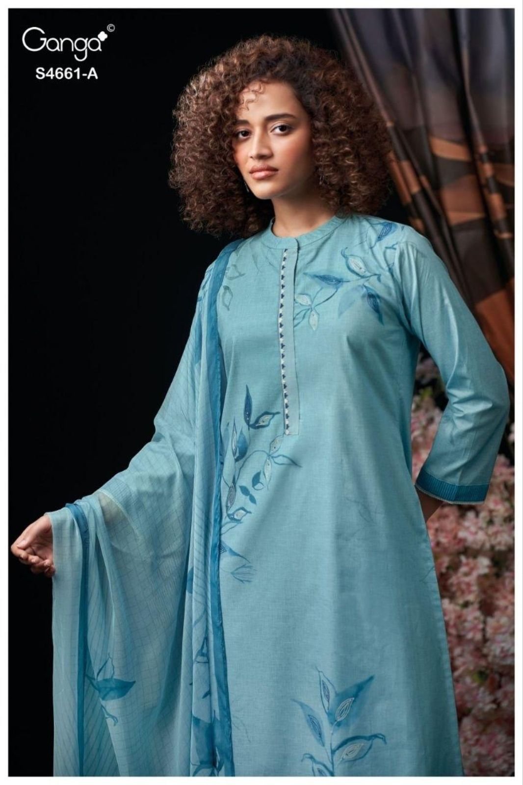 Ganga Fashion Ditiya S4661 Premium Cotton Suits S4661-A