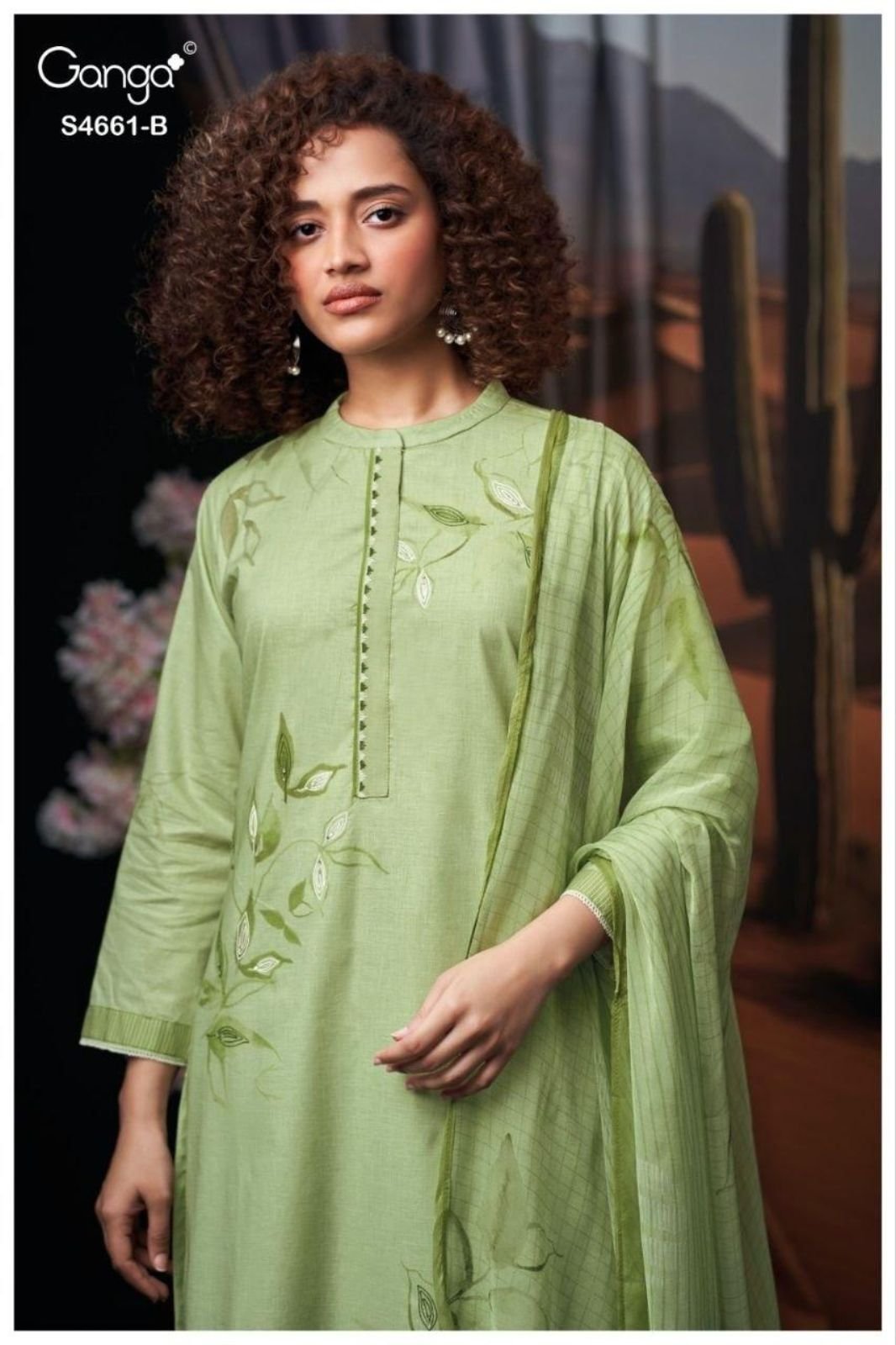 Ganga Fashion Ditiya S4661 Premium Cotton Suits S4661-B