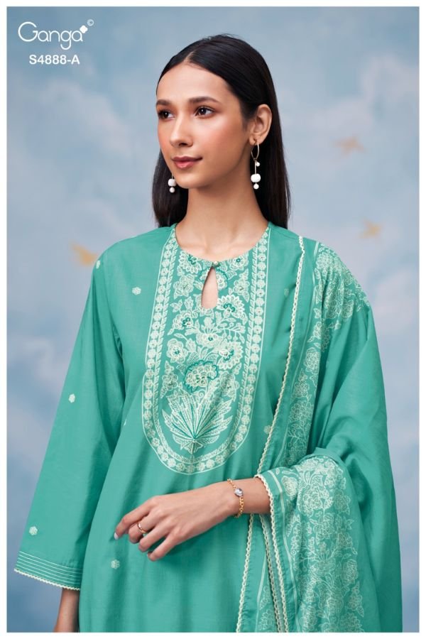 Ganga Fashion Driyara S4888 Premium Cotton Suit S4888-A