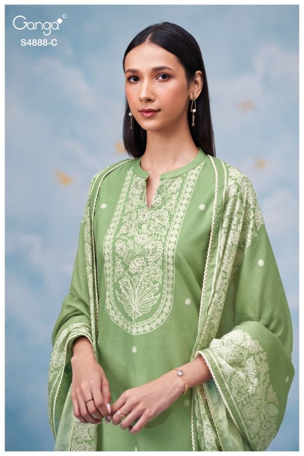 Ganga Fashion Driyara S4888 Premium Cotton Suit S4888-C
