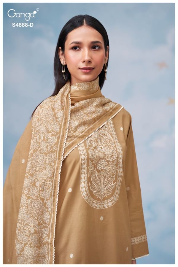 Ganga Fashion Driyara S4888 Premium Cotton Suit S4888-D