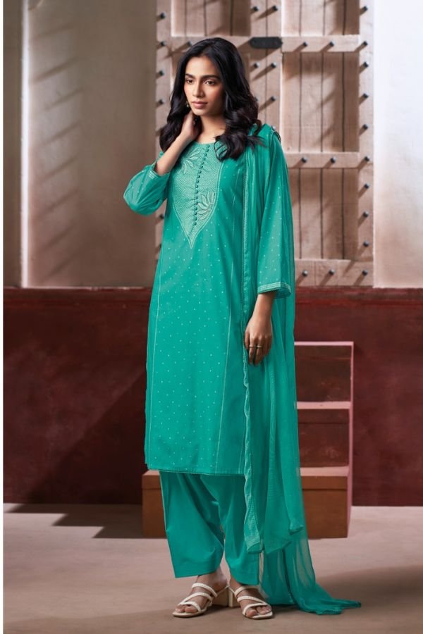 Ganga Fashion Dynza S4758 Premium Cotton Suit S4758-D