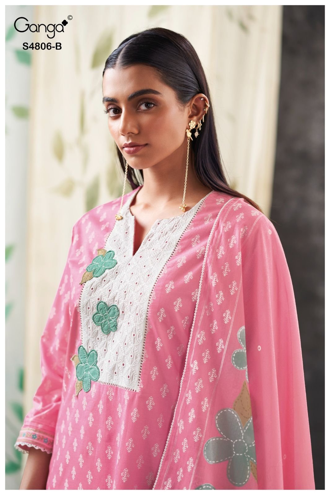 Ganga Fashion Ekaaya S4806 Premium Cotton Suit S4806-B