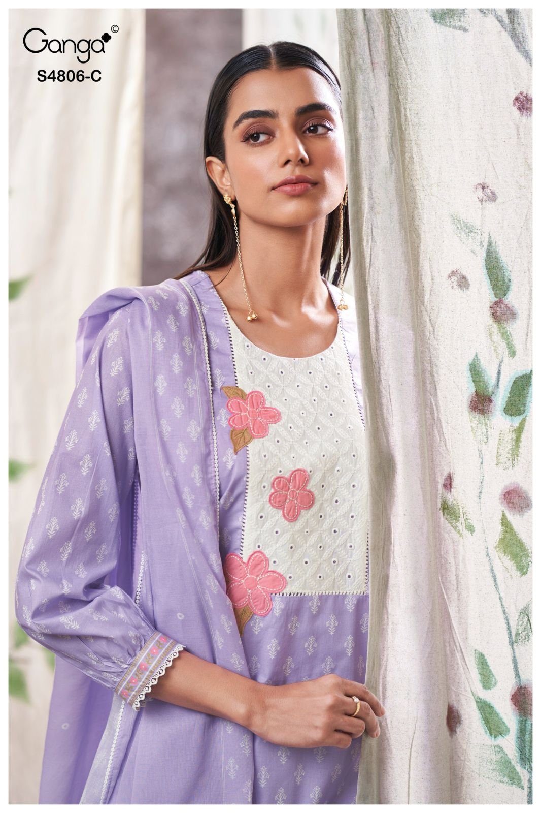 Ganga Fashion Ekaaya S4806 Premium Cotton Suit S4806-C