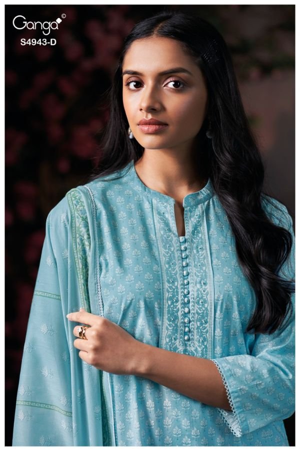 Ganga Fashion Elyndra S4943 Premium Cotton Suit S4943-D
