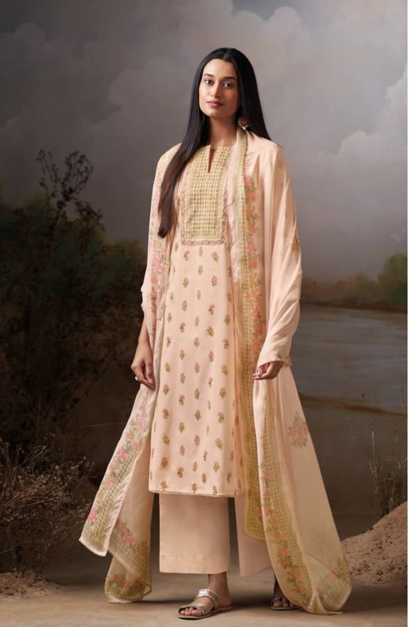Ganga Fashion Eshmita S4790 Premium Organdy Mul Suit S4790-A
