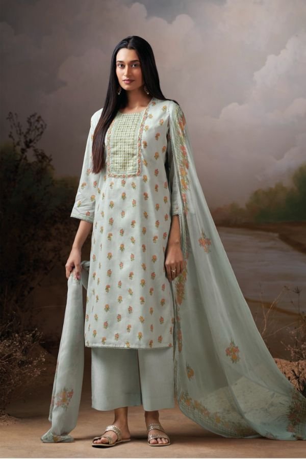 Ganga Fashion Eshmita S4790 Premium Organdy Mul Suit S4790-C