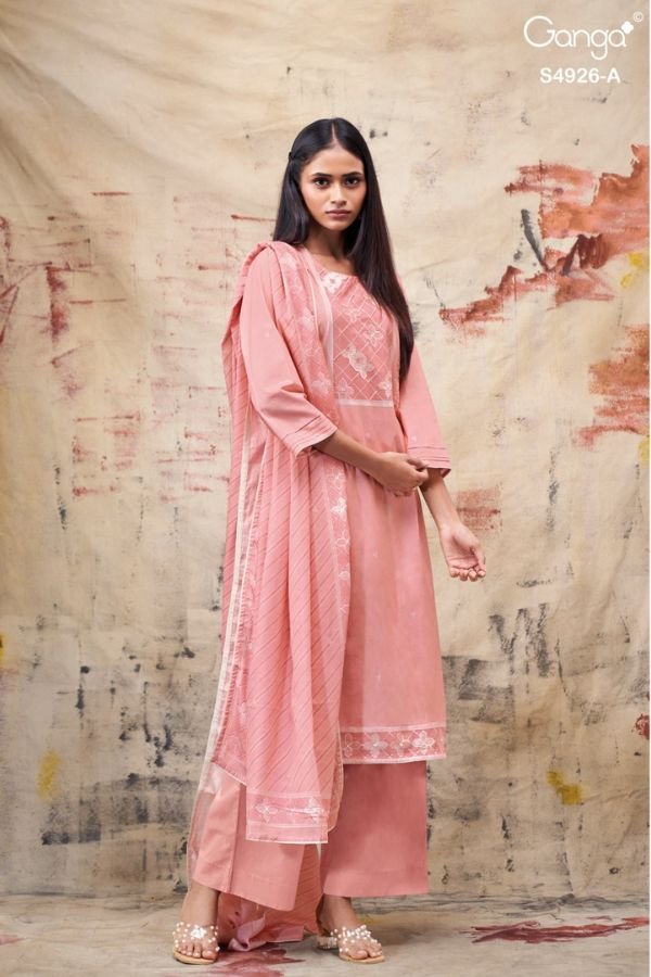 Ganga Fashion Garvya S4926 Premium Cotton Suit S4926-A