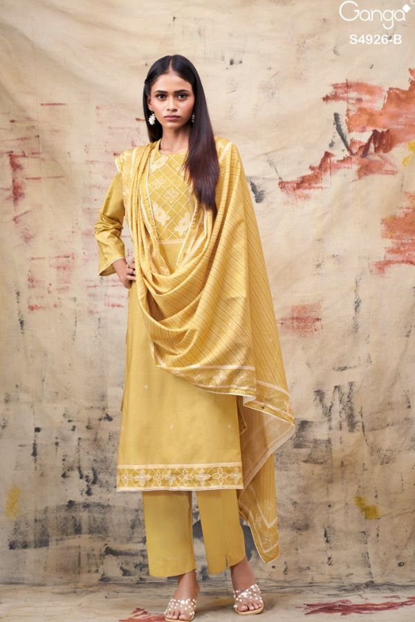 Ganga Fashion Garvya S4926 Premium Cotton Suit S4926-B
