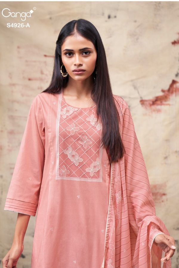 Ganga Fashion Garvya S4926 Premium Cotton Suit S4926-A