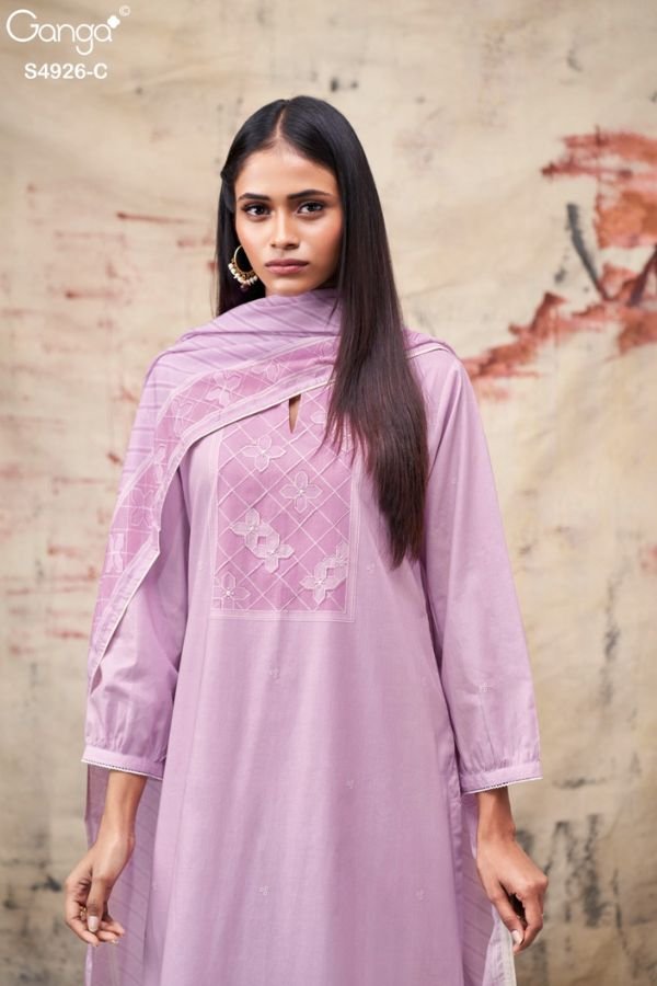 Ganga Fashion Garvya S4926 Premium Cotton Suit S4926-C