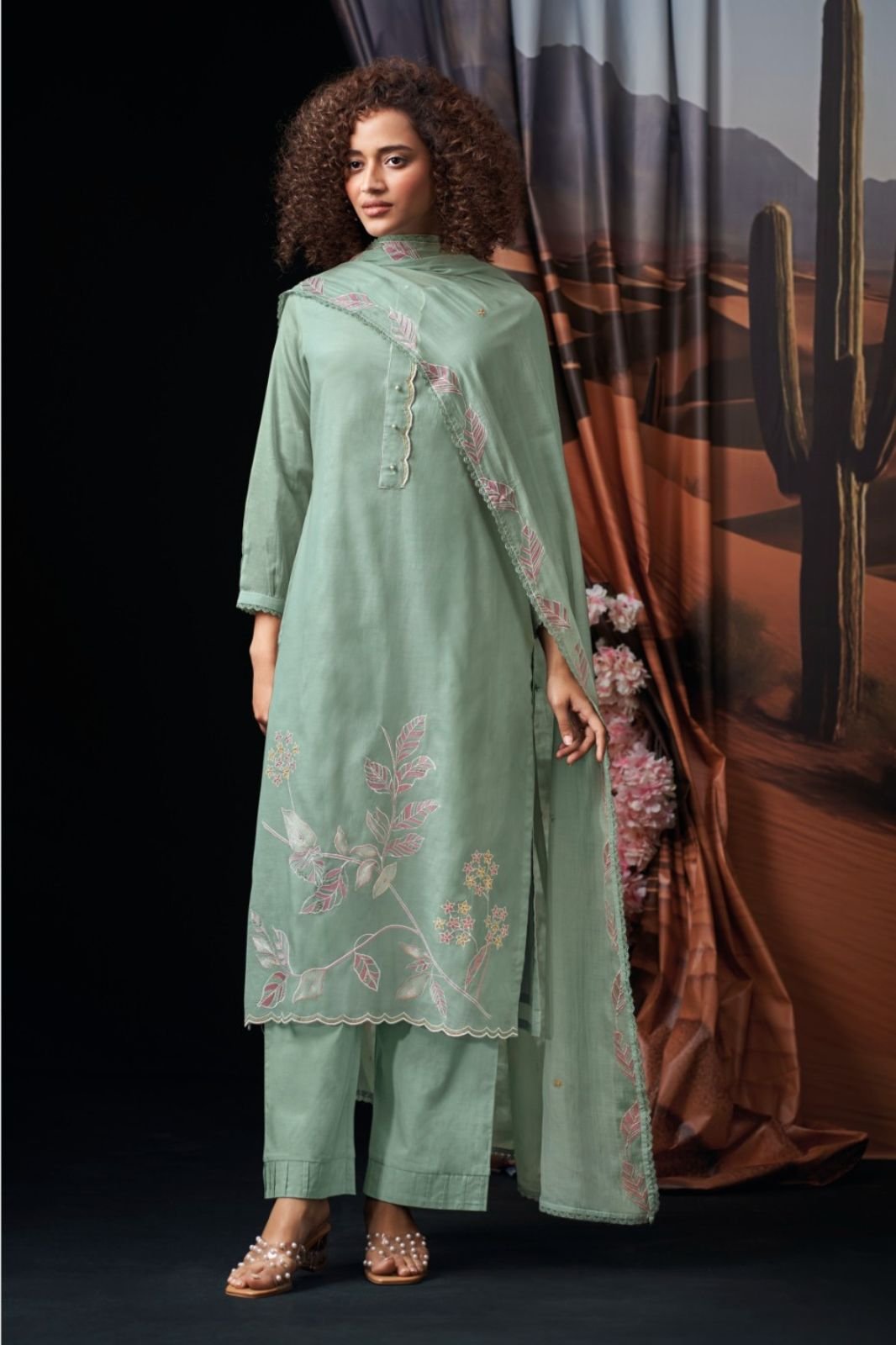 Ganga Fashion Givra S4679 Premium Pure Mul Suit S4679-C